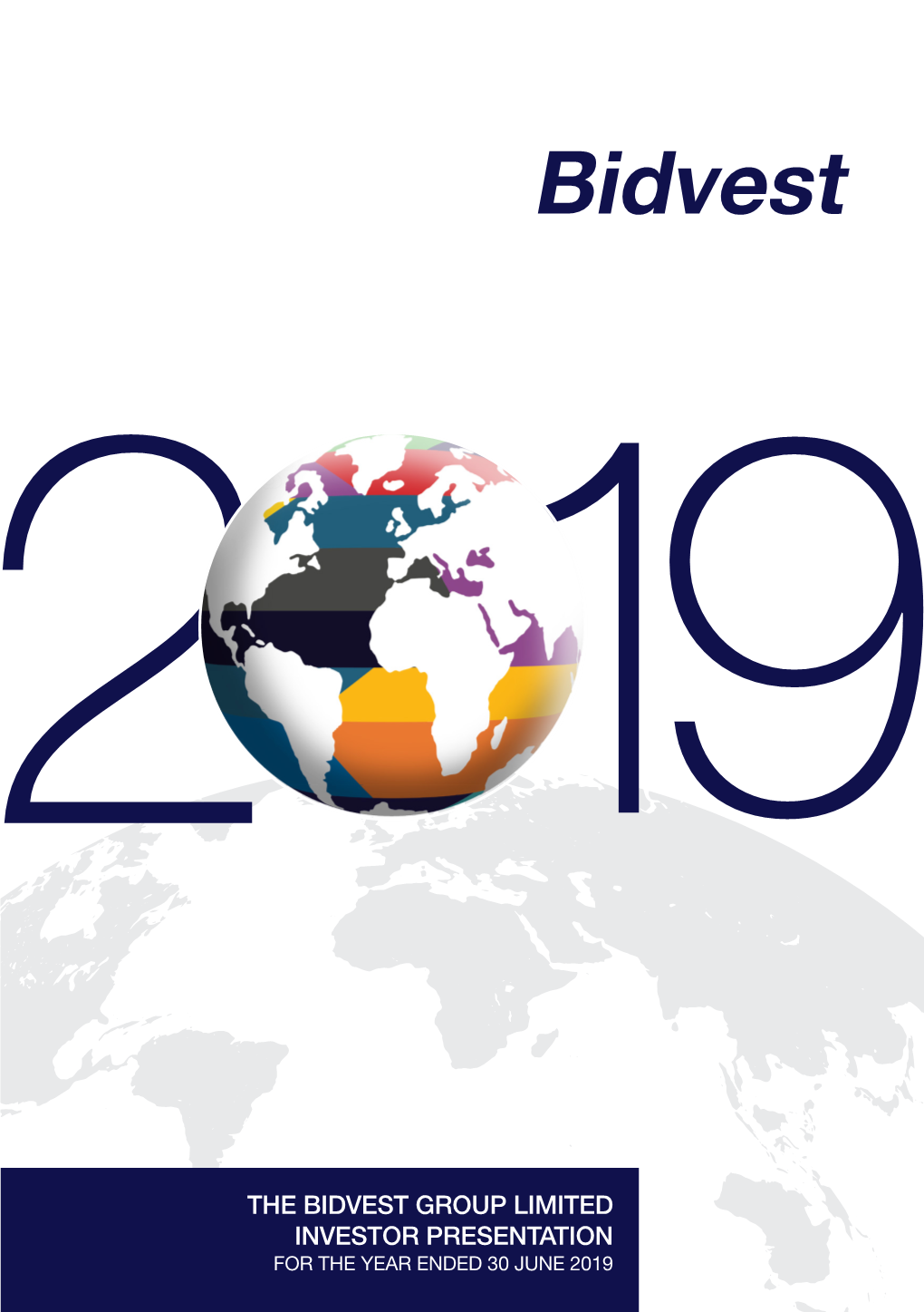 THE BIDVEST GROUP LIMITED INVESTOR PRESENTATION for the YEAR ENDED 30 JUNE 2019 Administration