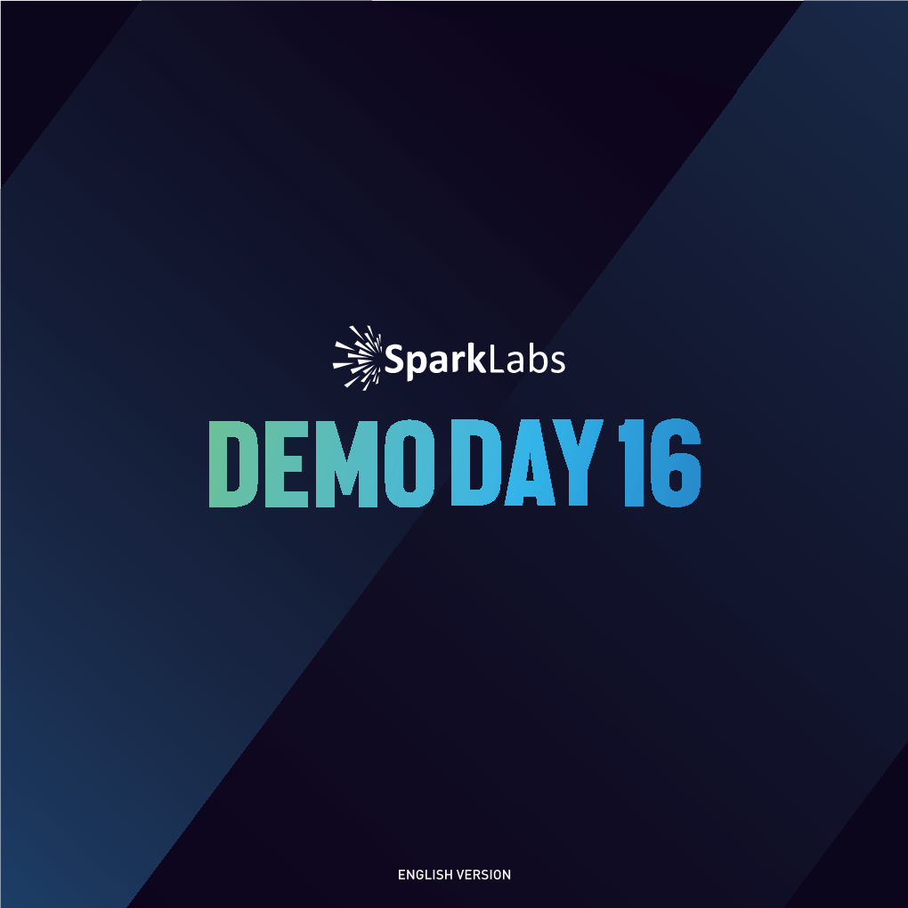 English Version Sparklabs Demoday 16 Program Schedule