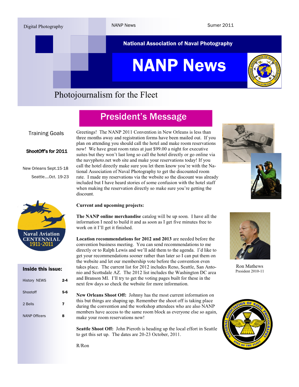 NANP News Sumer 2011