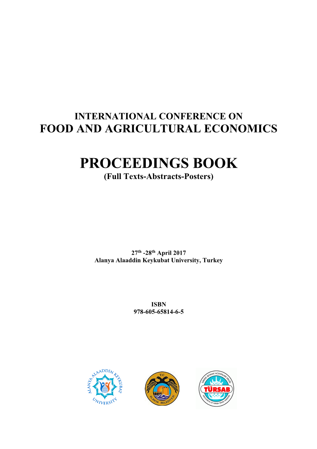 PROCEEDINGS BOOK (Full Texts-Abstracts-Posters)