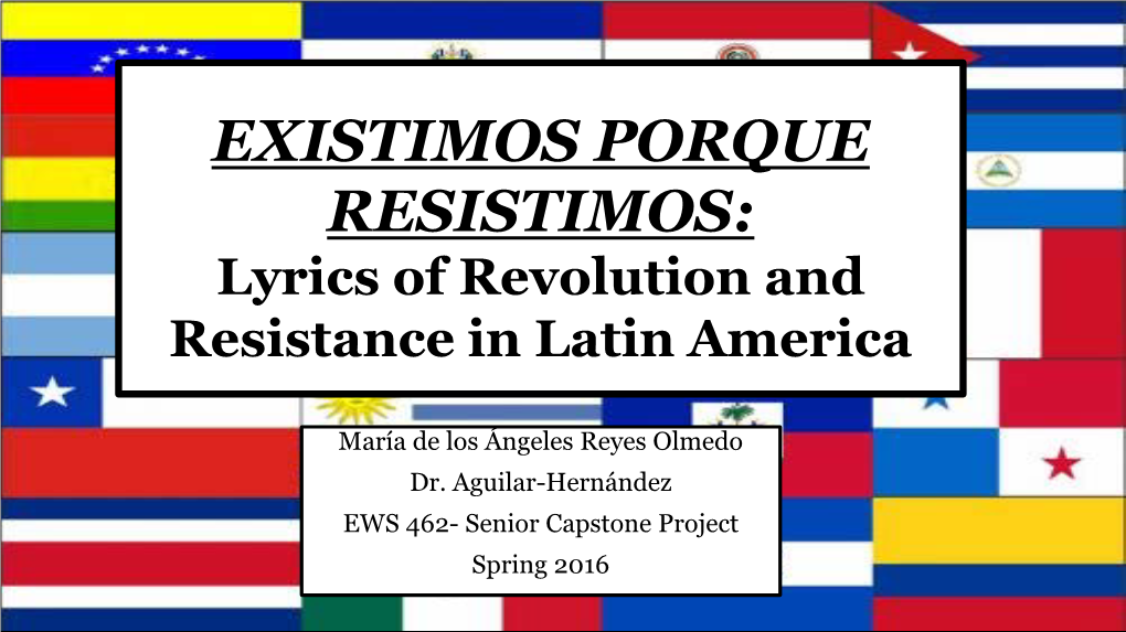 Lyrics of Revolution and Resistance in Latin America