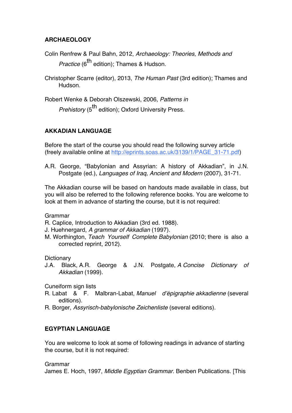 Archaeology-Reading-List.Pdf