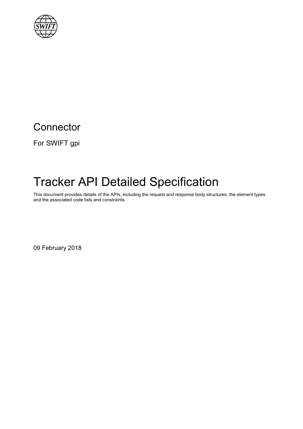 Connector for SWIFT Gpi