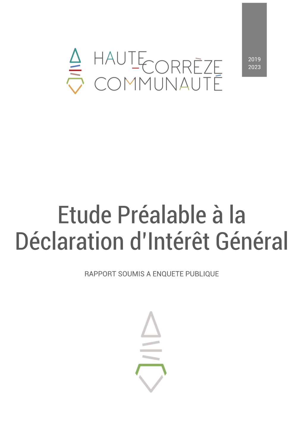 Etude Préalable À La Déclaration D'intérêt Général