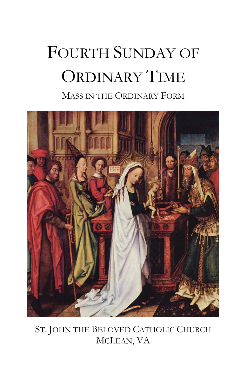 Fourth Sunday of Ordinary Time Mass in the Ordinary Form