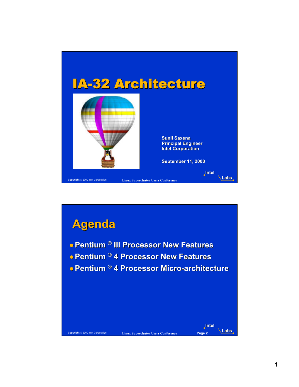 IA32 Architecture