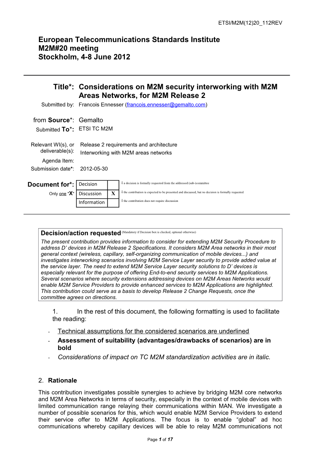 In the Rest of This Document, the Following Formatting Is Used to Facilitate the Reading