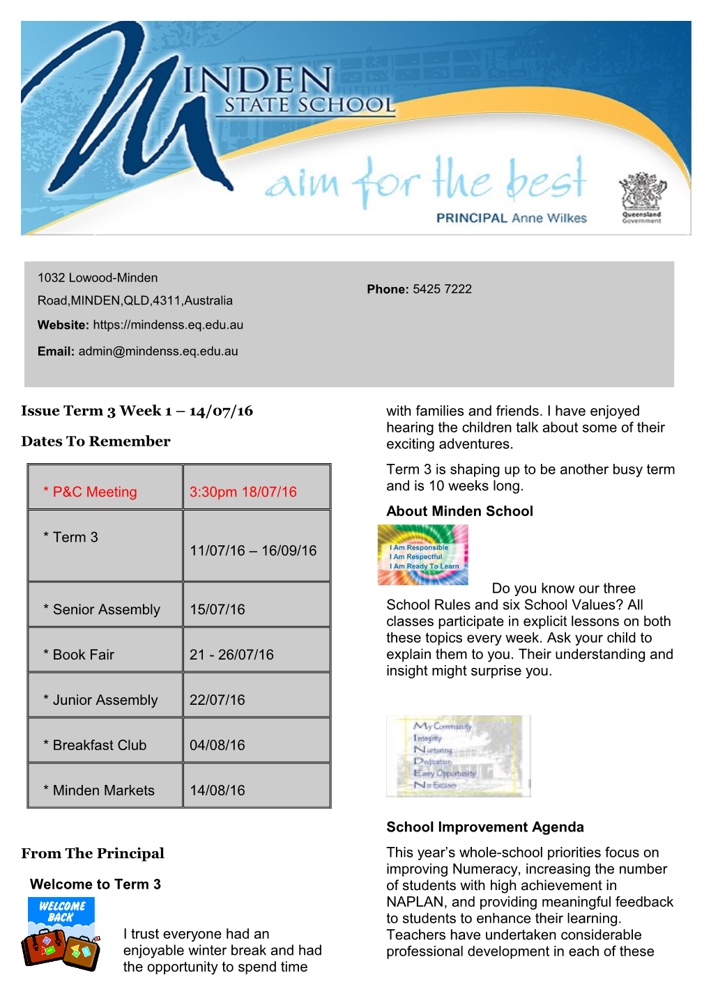 Issue Term 3 Week 1 14/07/16