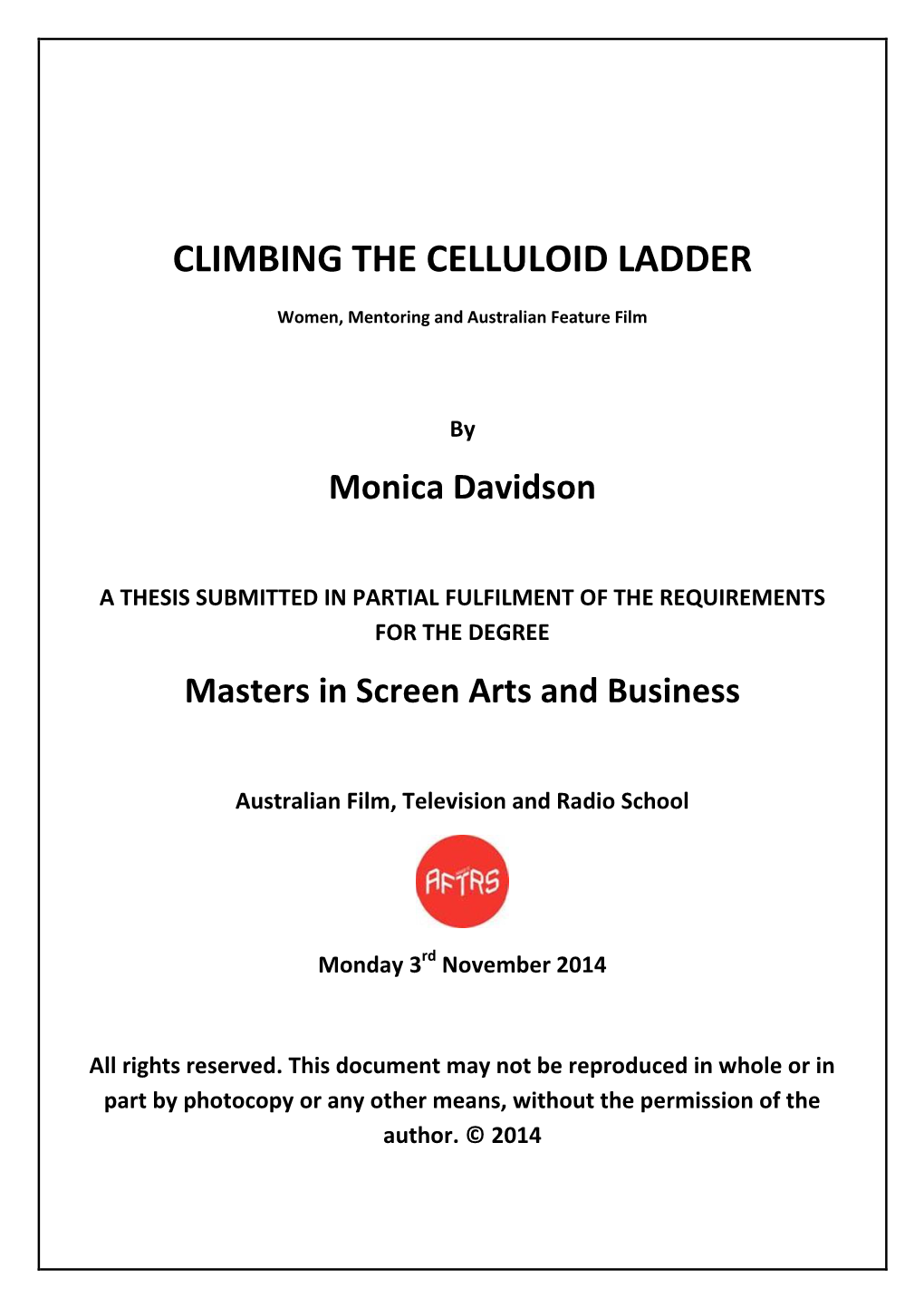 Climbing the Celluloid Ladder