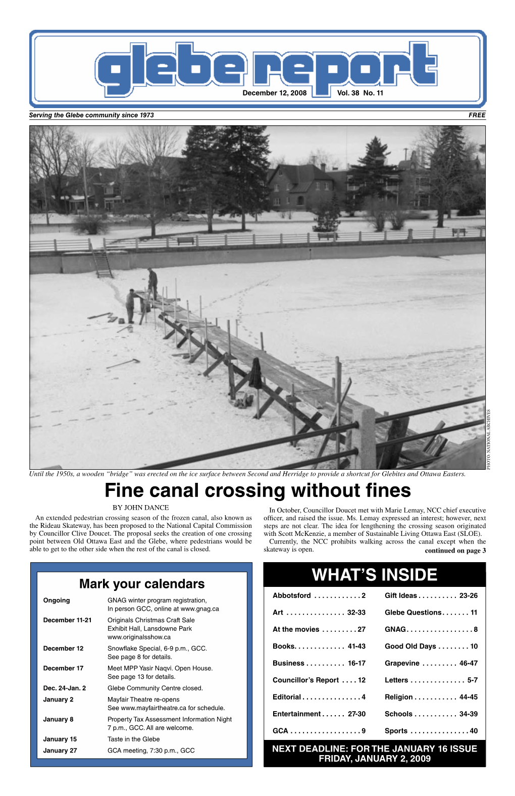 Fine Canal Crossing Without Fines