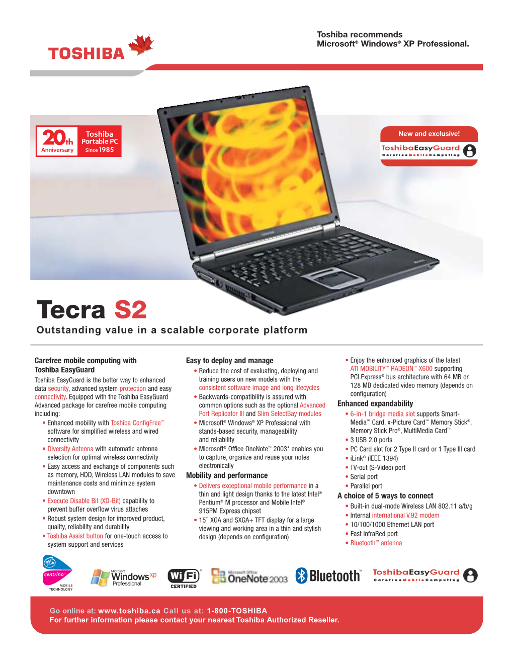 Tecra S2 Outstanding Value in a Scalable Corporate Platform