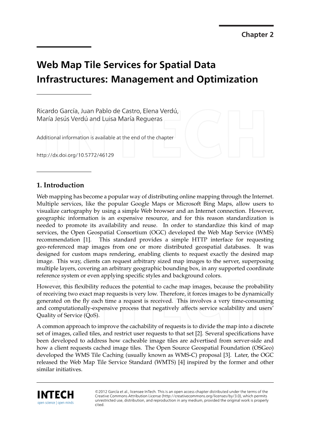 Web Map Tile Services for Spatial Data Infrastructures: Management and Optimization