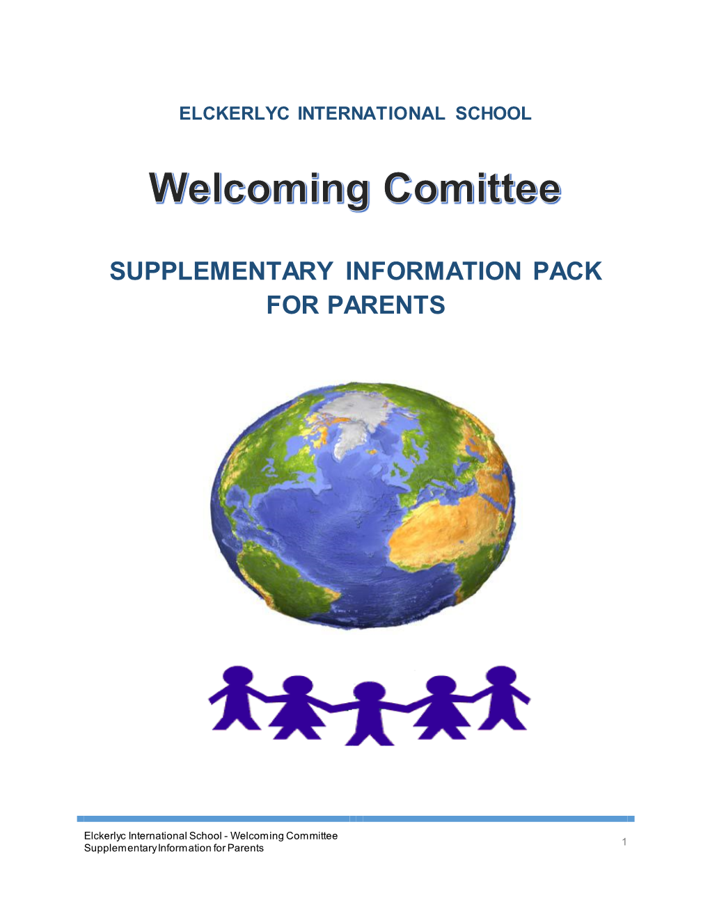Supplementary Information Pack for Parents