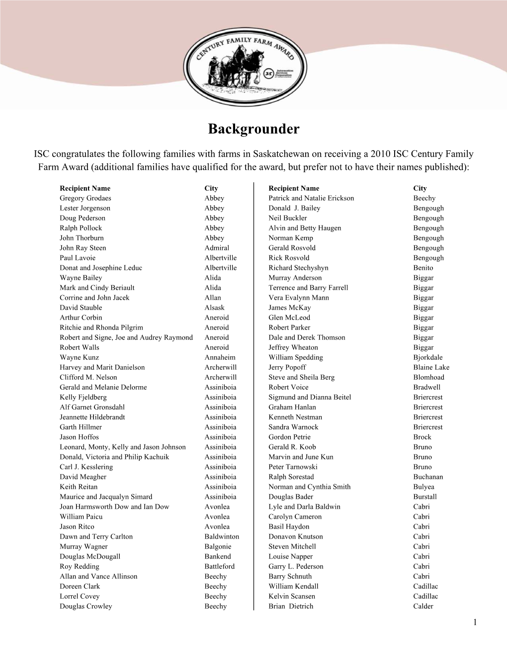 2010 ISC Backgrounder.Pdf