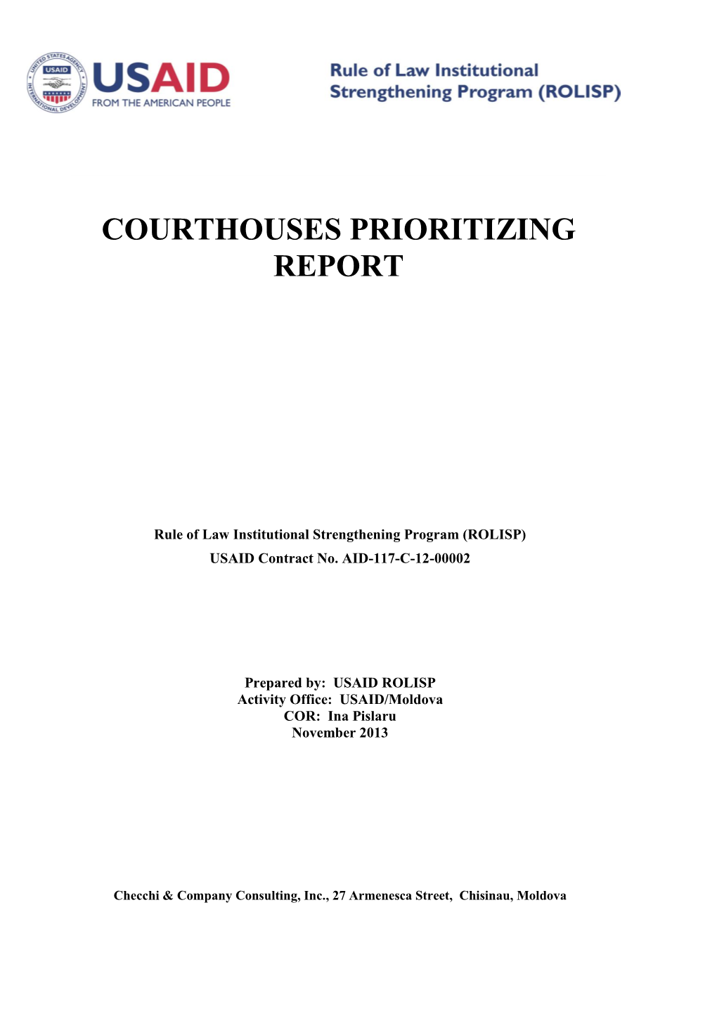 Courthouses Prioritizing Report