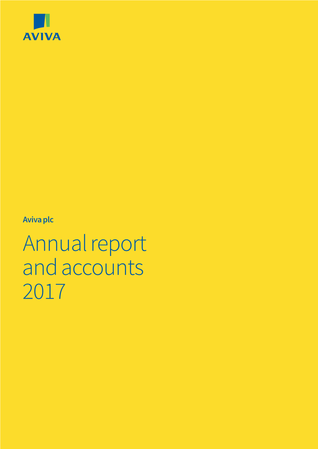 Aviva Plc Annual Report and Accounts 2017