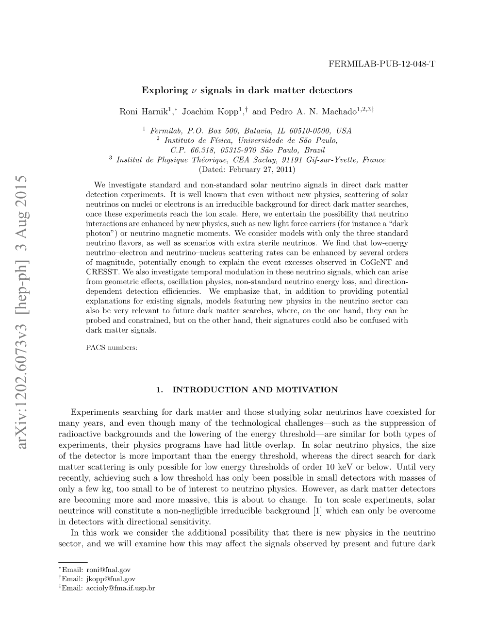 Arxiv:1202.6073V3 [Hep-Ph] 3 Aug 2015