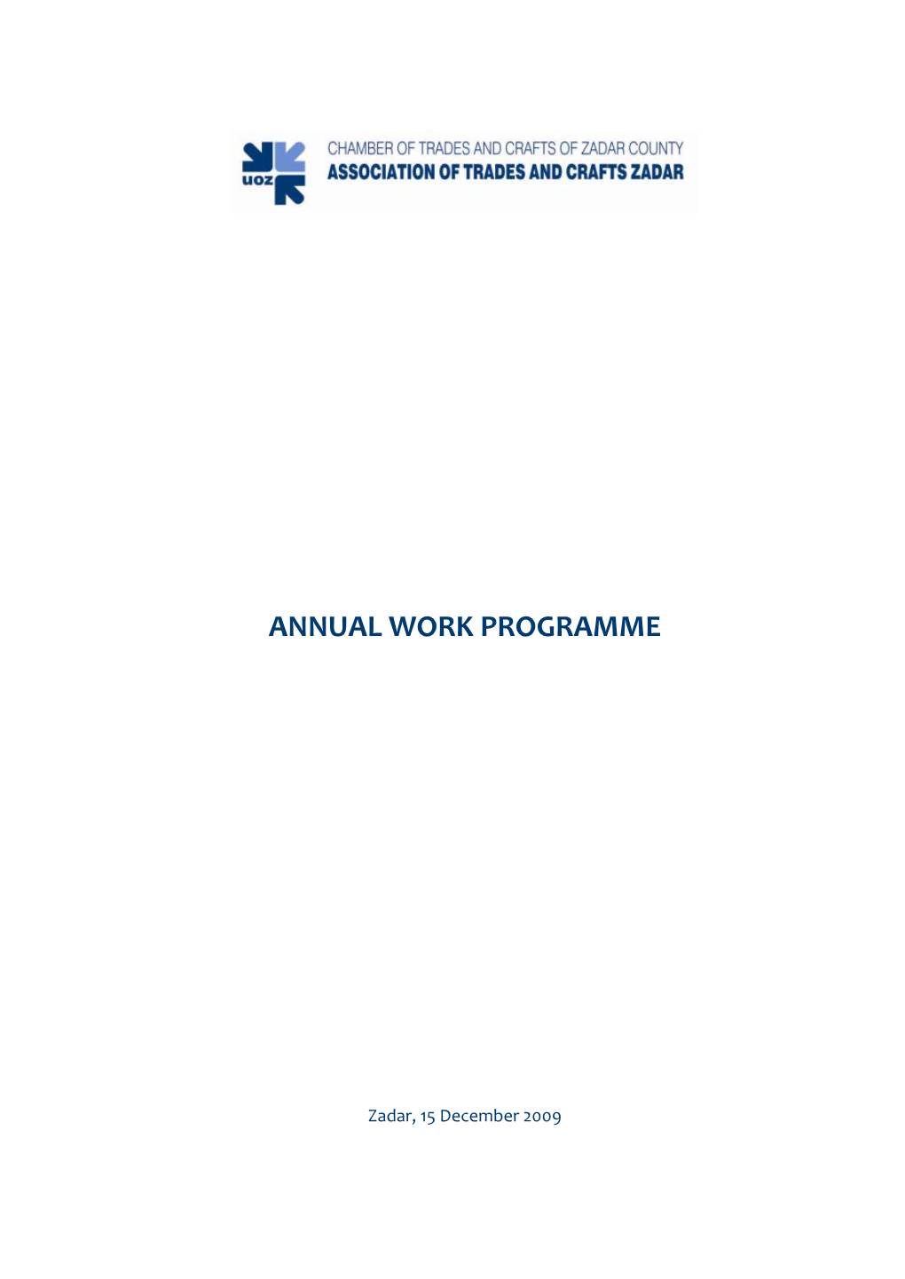 Annual Work Programme