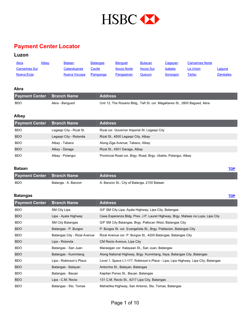 Payment Center Locator