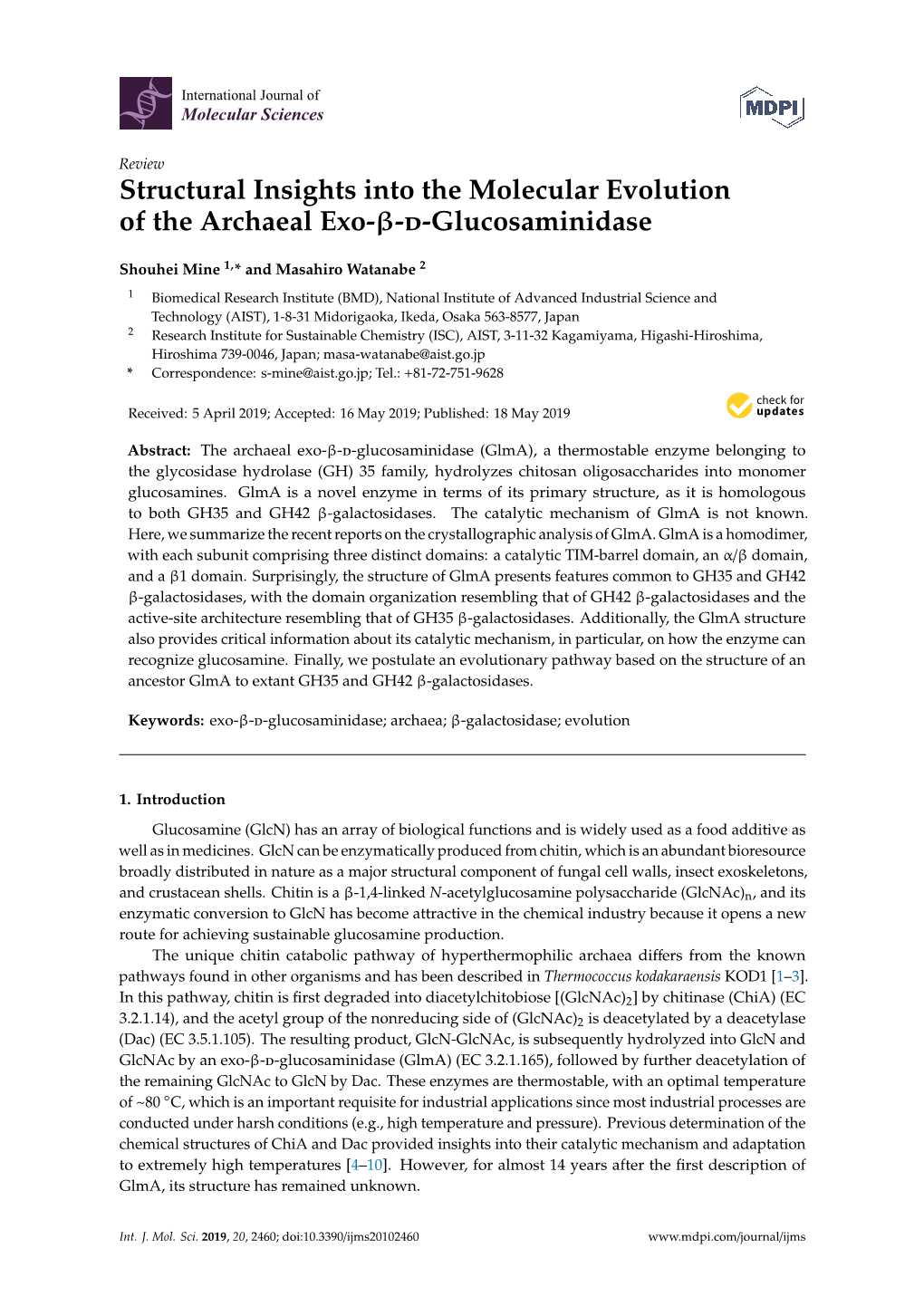 Structural Insights Into the Molecular Evolution of the Archaeal Exo–D