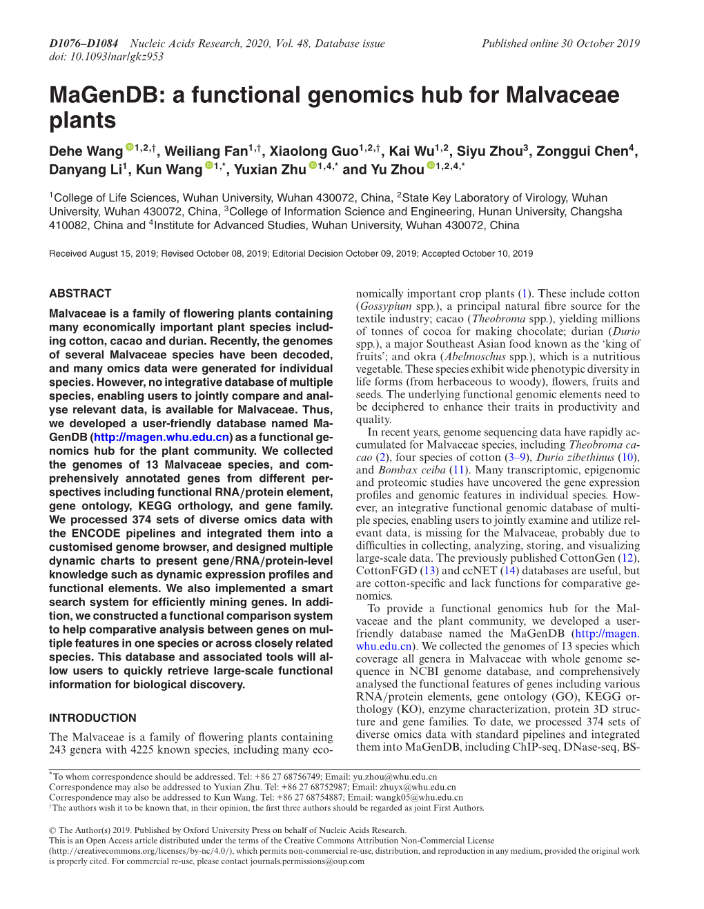 A Functional Genomics Hub for Malvaceae Plants