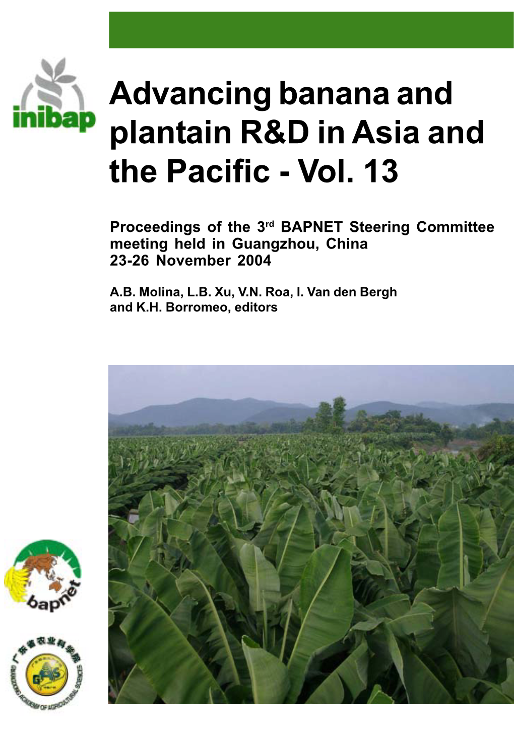 Advancing Banana and Plantain R&D in Asia and the Pacific