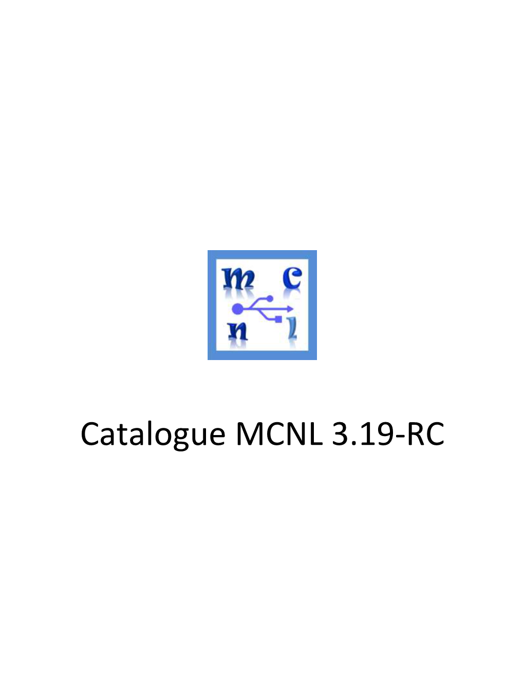 Catalogue MCNL 3.19-RC