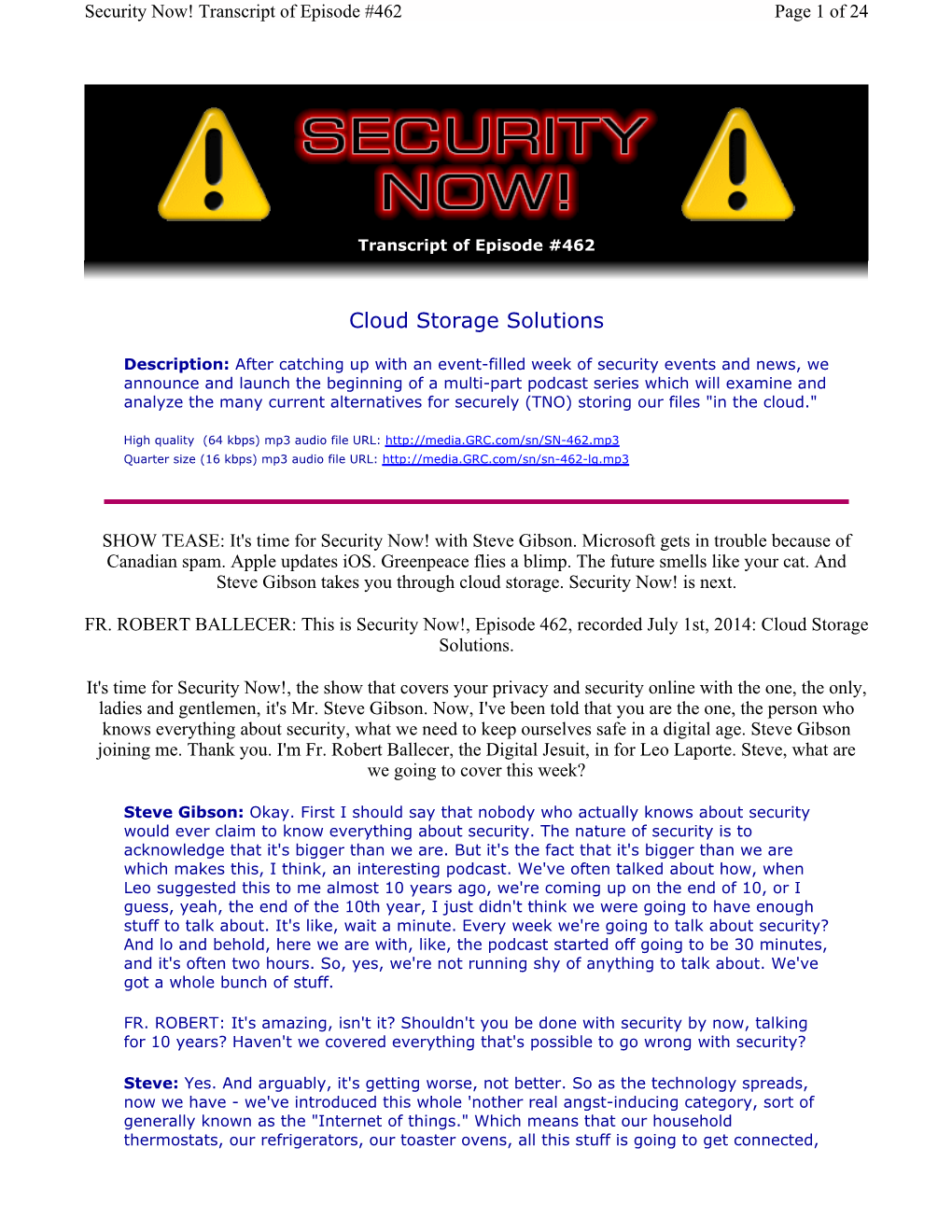 Cloud Storage Solutions