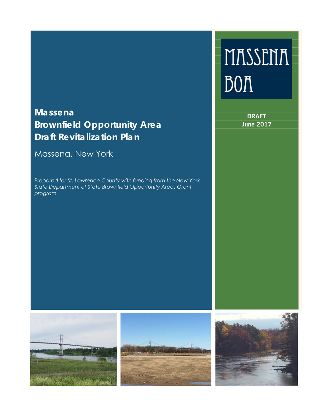 Draft Revitalization Plan Massena, New York