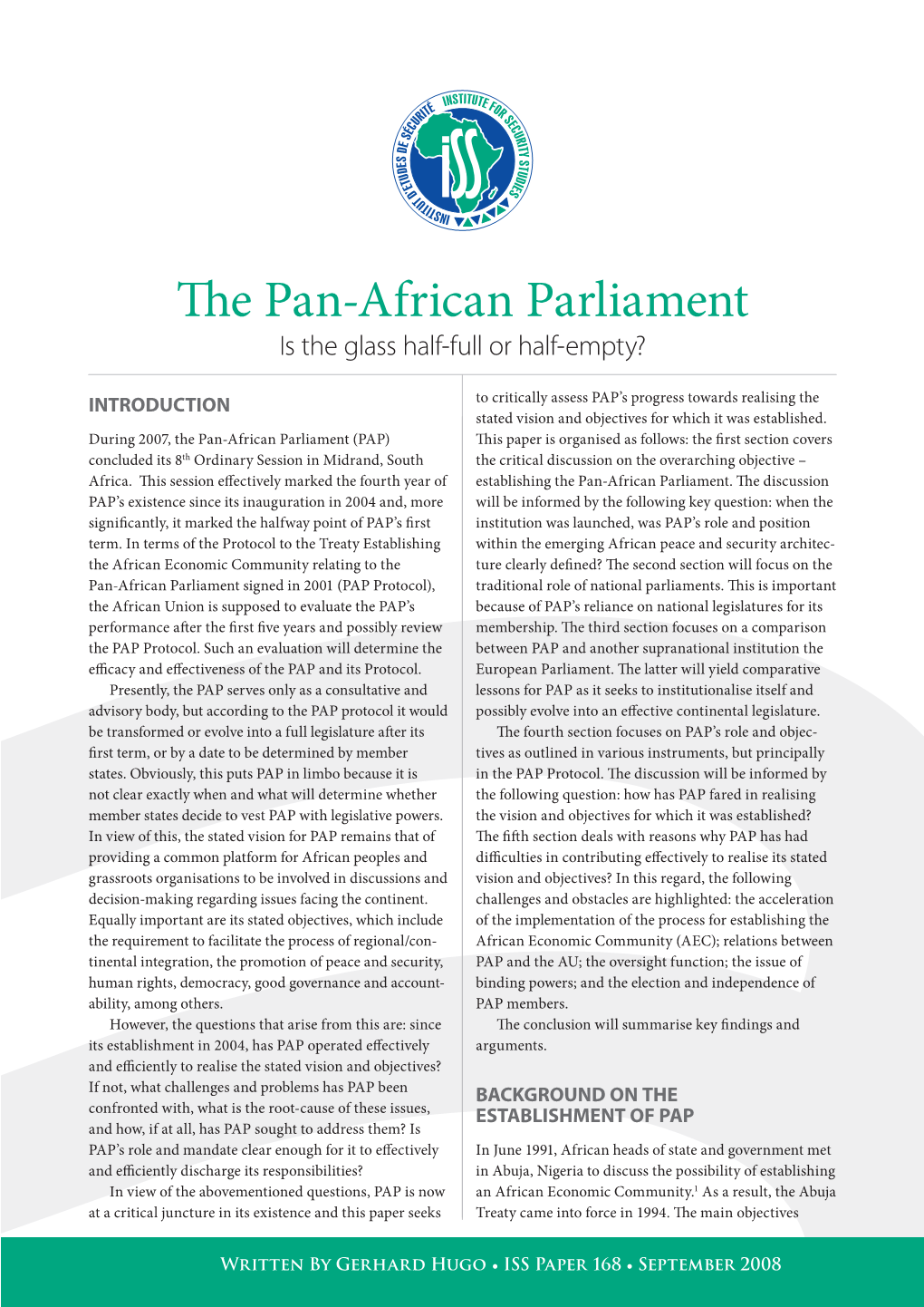 The Pan-African Parliament