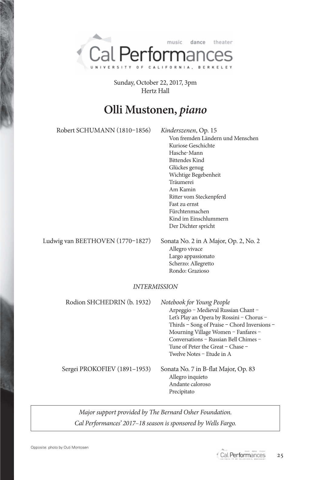 Olli Mustonen, Piano