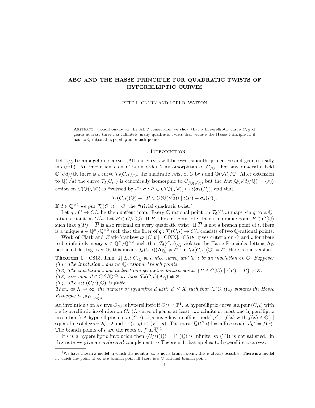 Abc and the Hasse Principle for Quadratic Twists of Hyperelliptic Curves