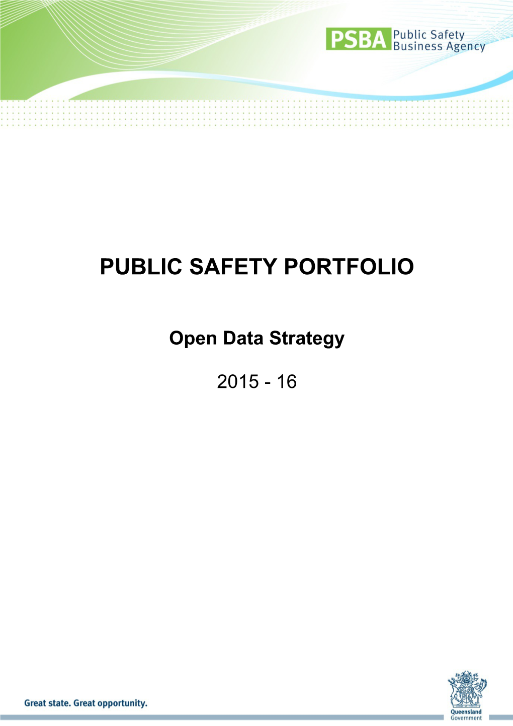 Draft Open Data Strategy Proposed Outline