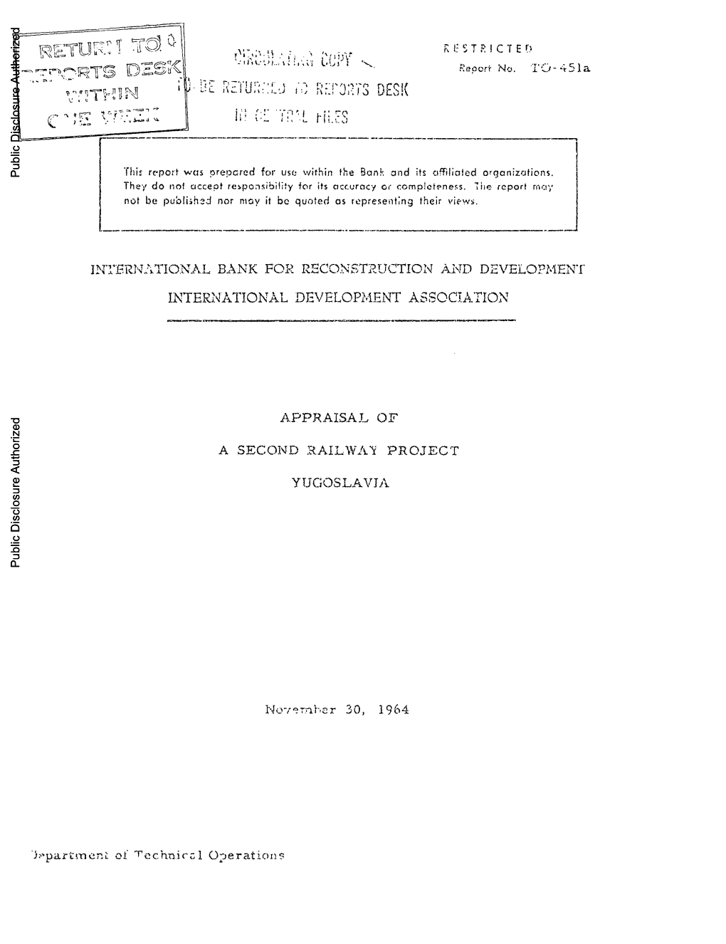 World Bank Document