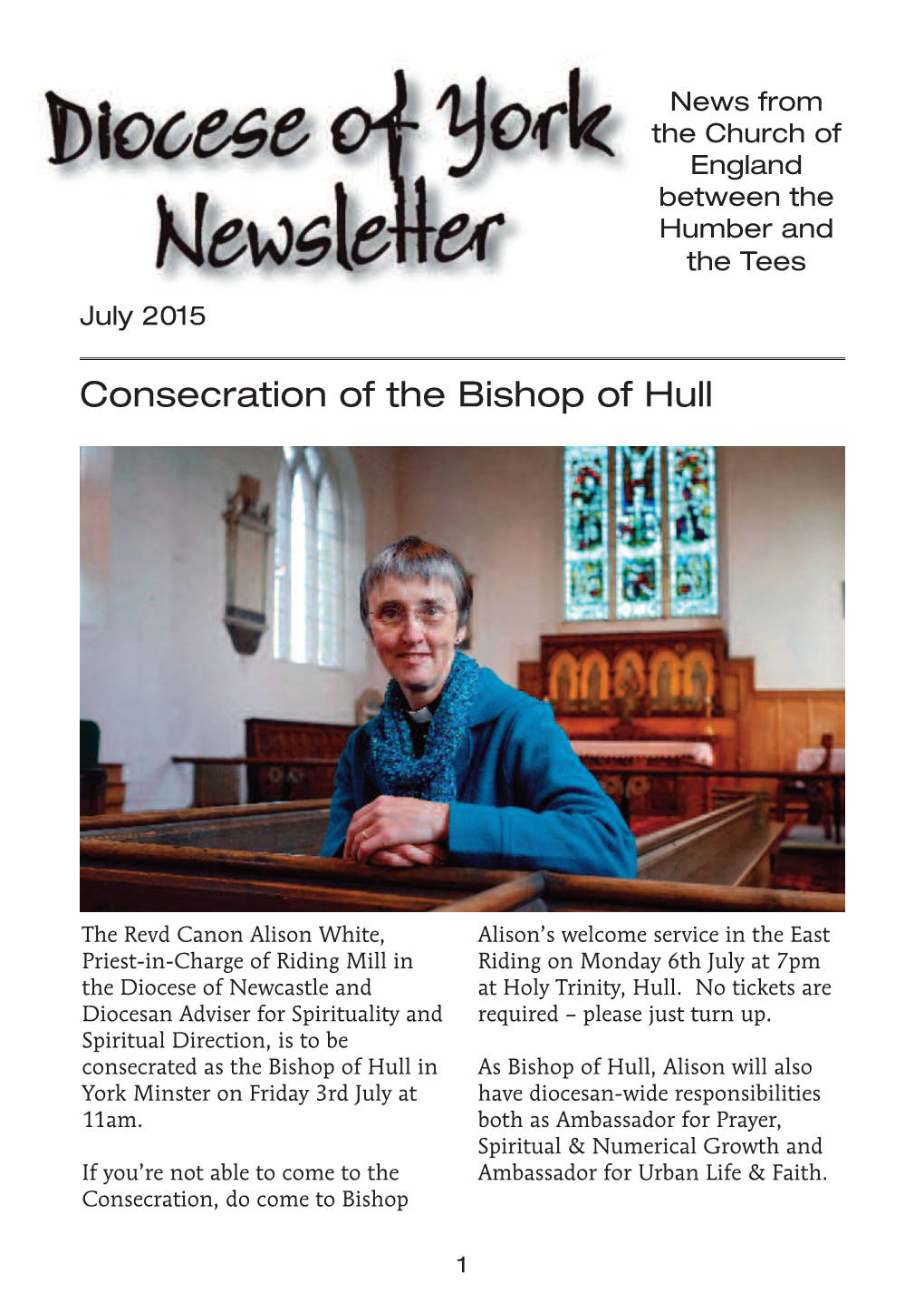 Consecration of the Bishop of Hull