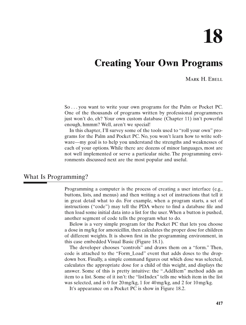 Creating Your Own Programs