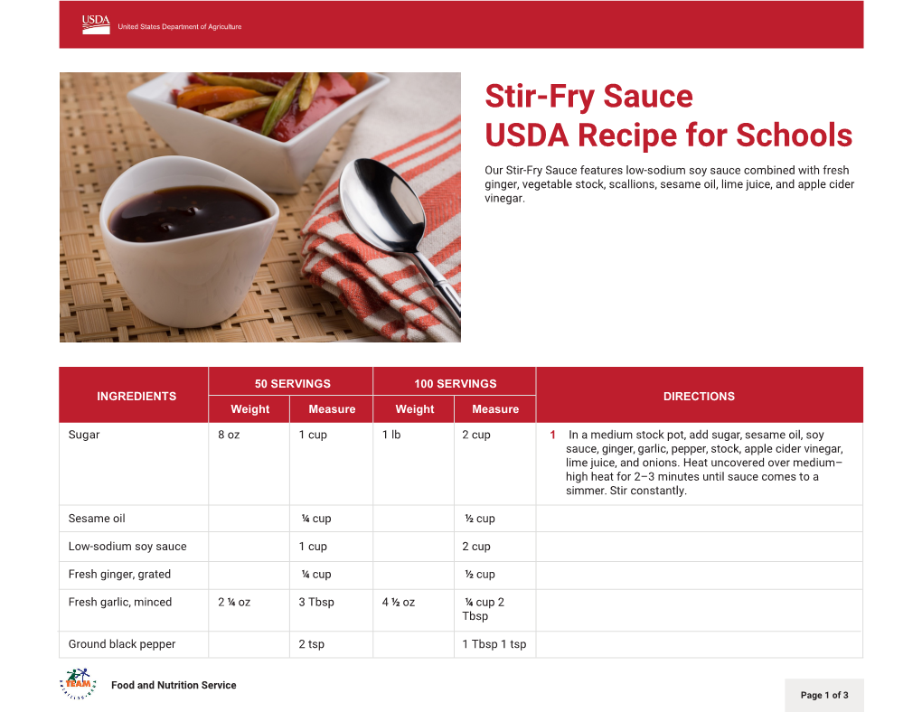 Stir-Fry Sauce