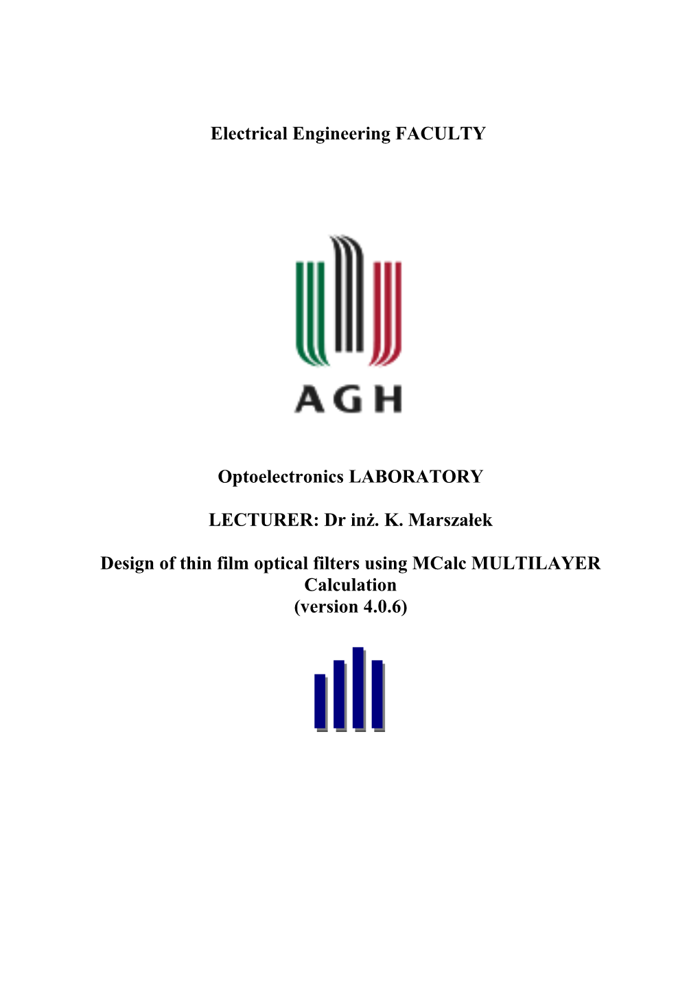 INSTRUKCJA OBSŁUGI Mcalc MULTILAYER CALCULATION