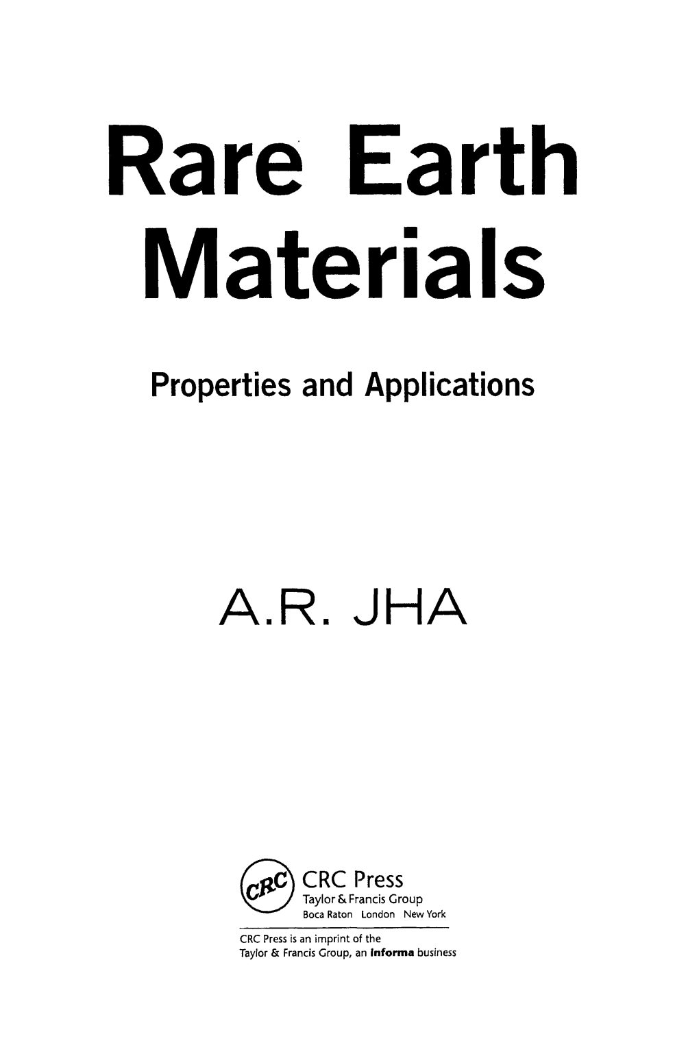 Rare Earth Materials