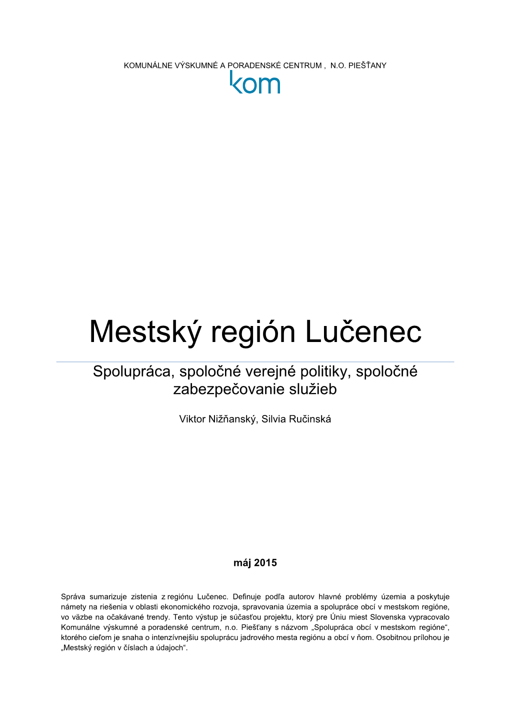 Mestský Región Lučenec