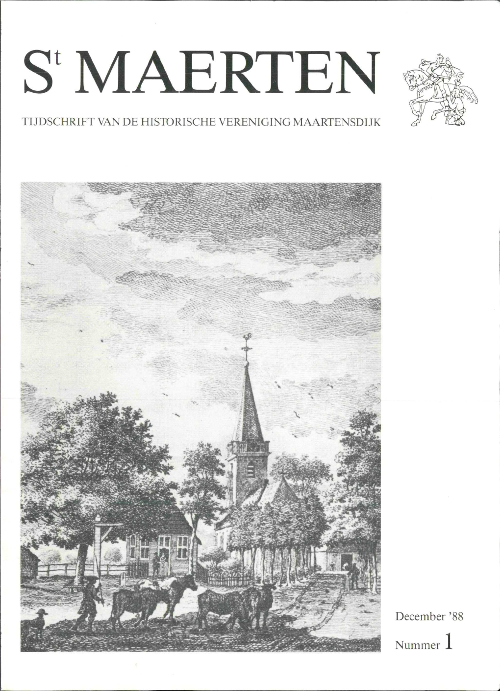 S'maerten Tijdschrift Van De Historische Vereniging Maartensdijk