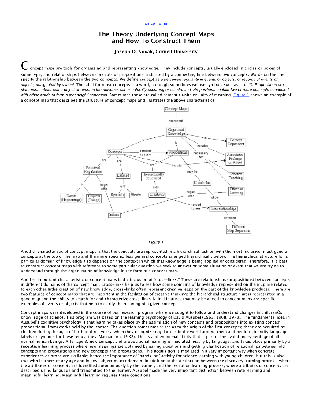 The Theory Underlying Concept Maps and How to Construct Them