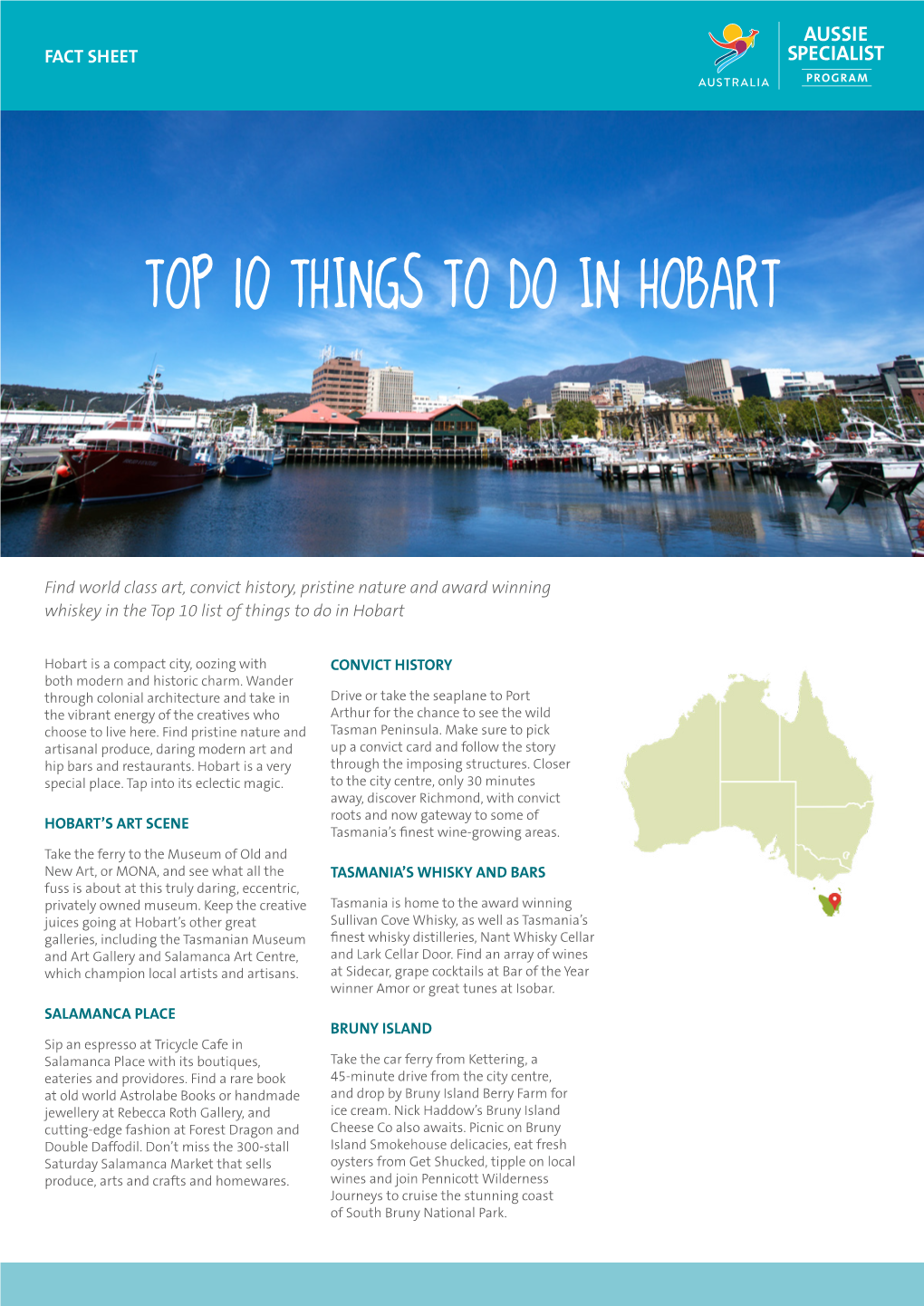 Top 10 Things to Do in Hobart