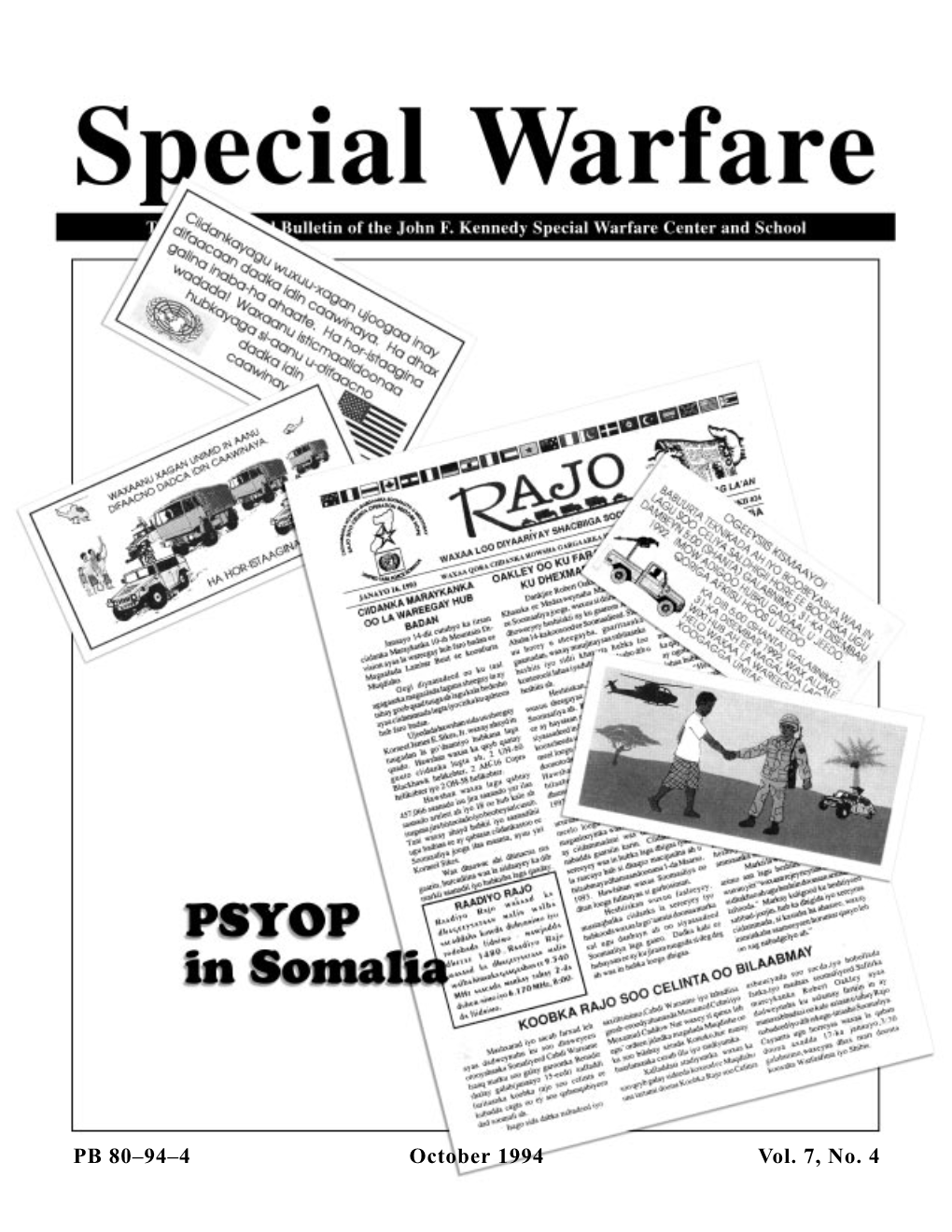 PB 80–94–4 October 1994 Vol. 7, No. 4