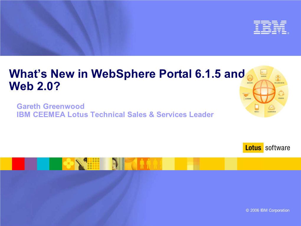 Websphere Portal 6.1.5 and Web 2.0?