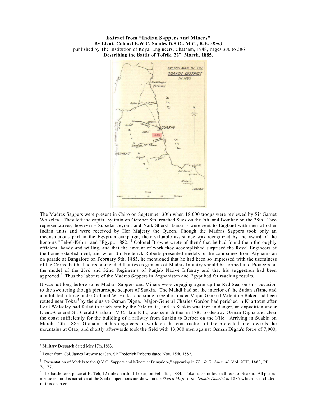 Indian Sappers and Miners” by Lieut.-Colonel E.W.C