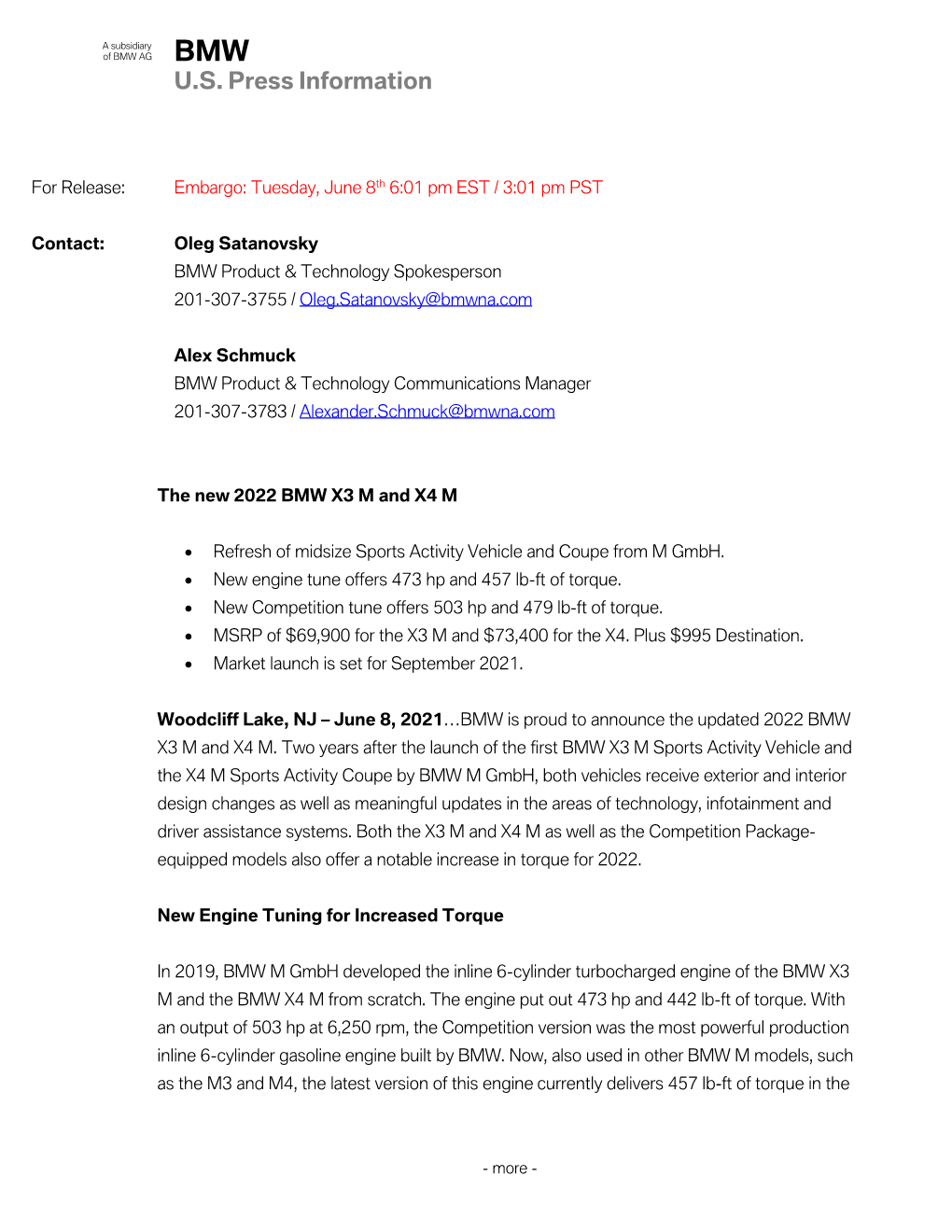 The New 2022 BMW X3 M and X4 M.Pdf