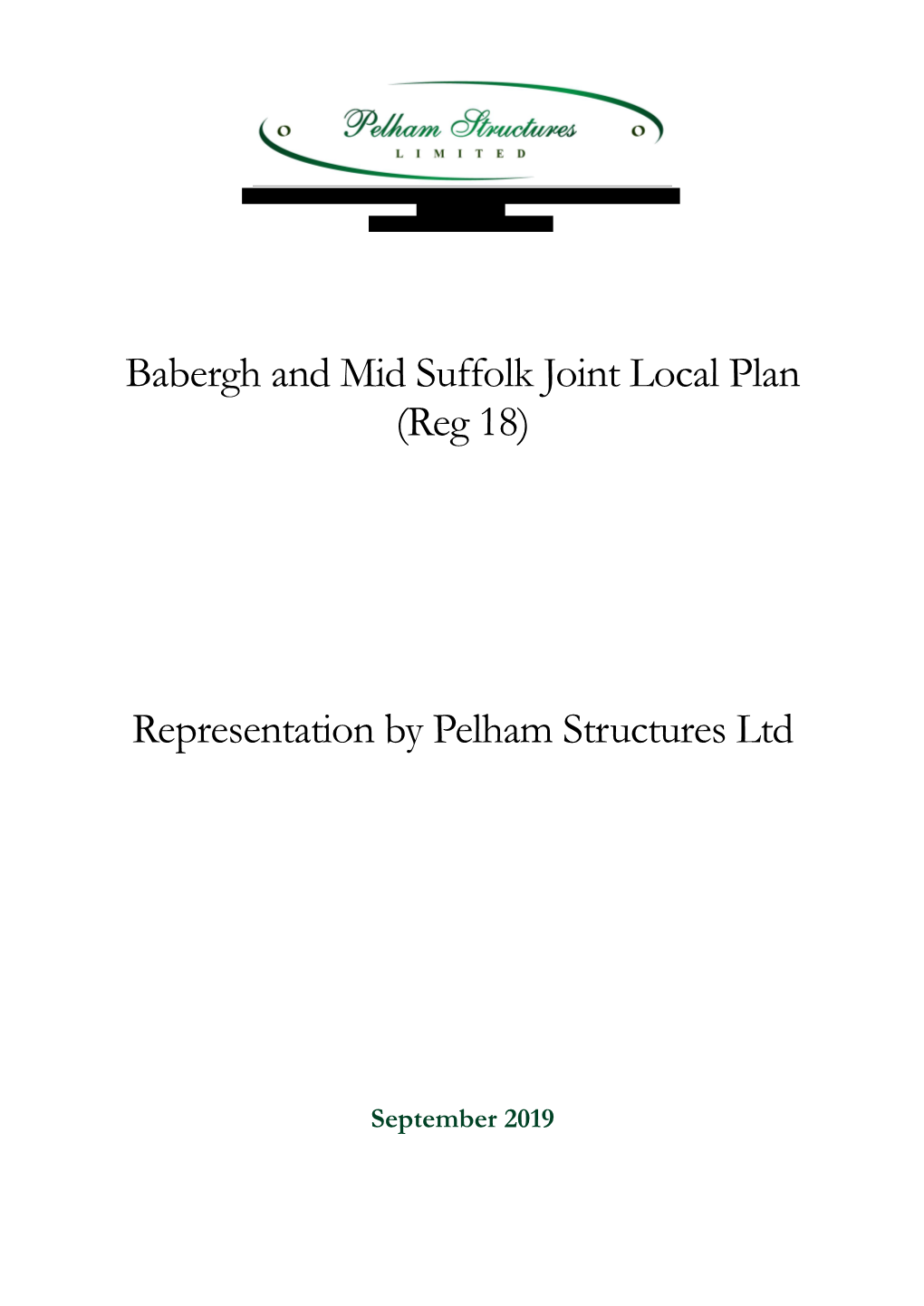 Babergh and Mid Suffolk Joint Local Plan (Reg 18) Representation By