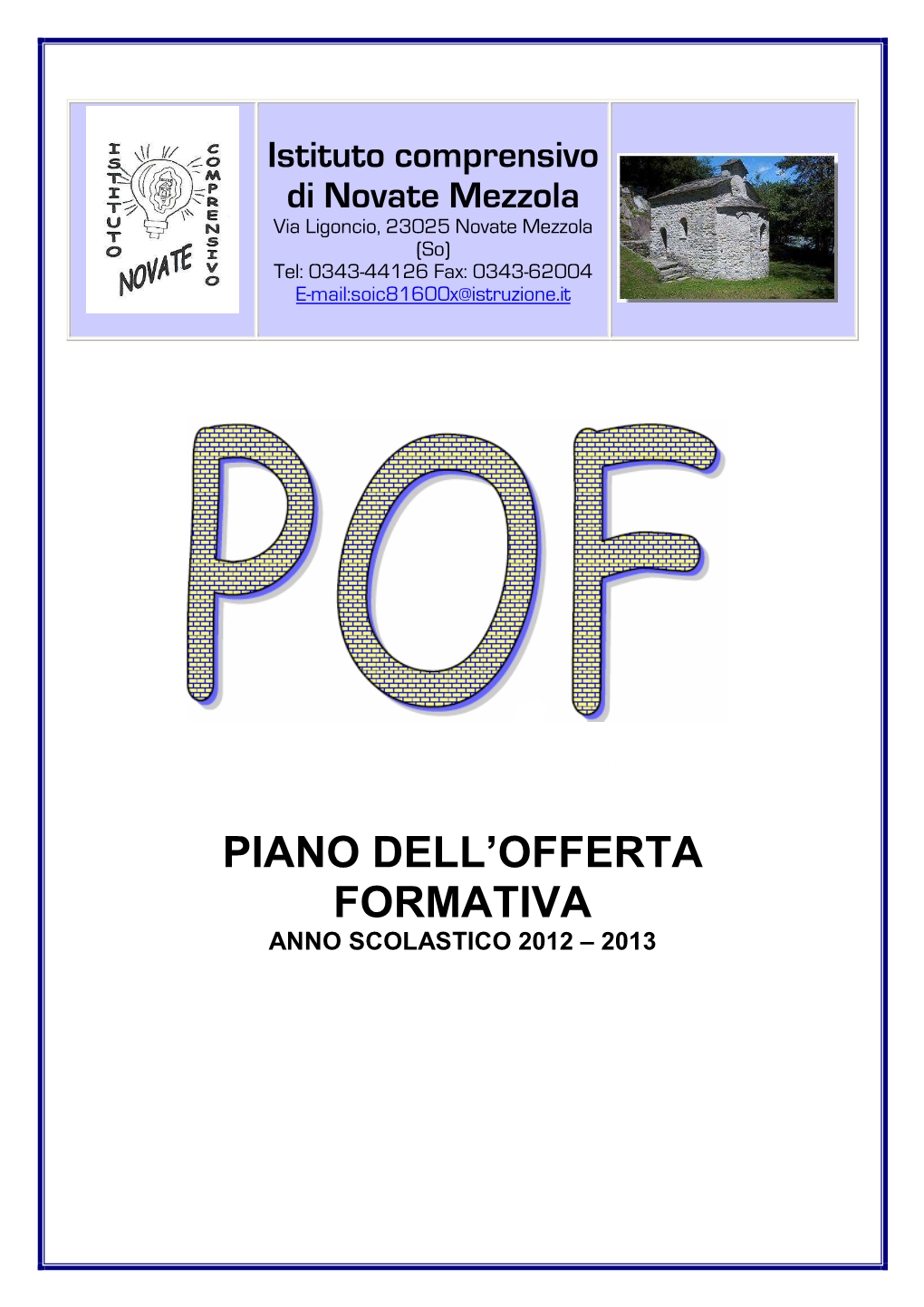 Tapiano Piano Dell'offerta Formativa