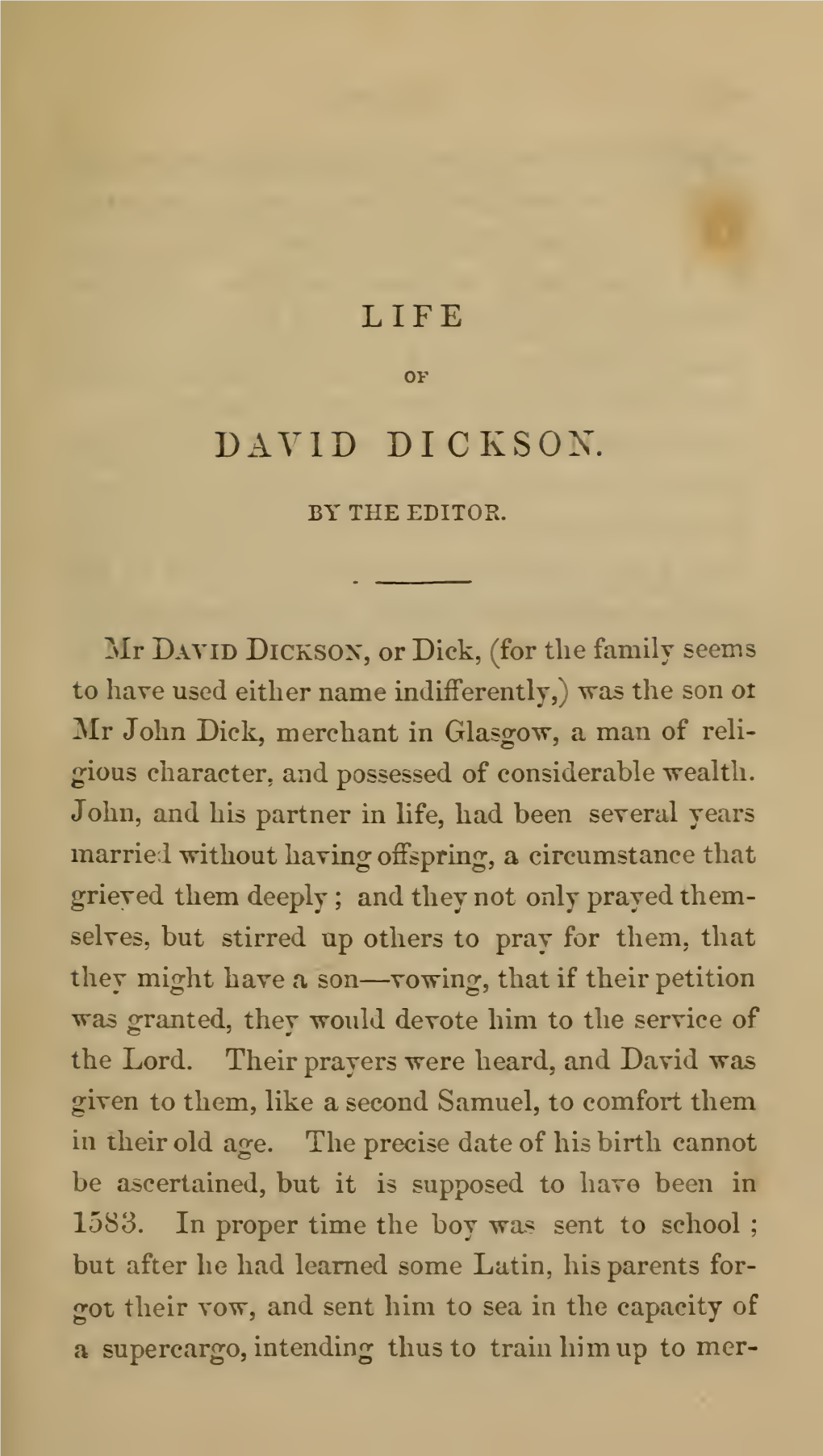 David Dickson